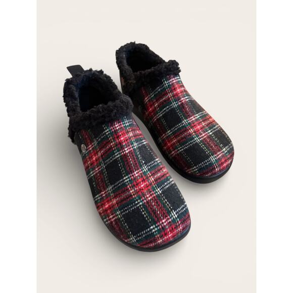 Alegria Shoes - Alegria Plaid Clogs Fur Lined Rubber Sole Size 7